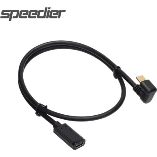 Camera USB Type C Extension Cable,180 Degree U Shape USB 3.1 Type C Male To Female 4K Video Cord For Smartphone MacBook & USB C