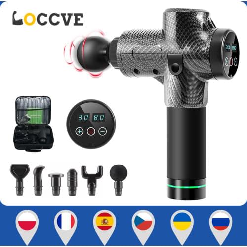 High Frequency Massage Gun Muscle Massager Relax Body Relaxation Electric Massager with Portable Bag for Fitness