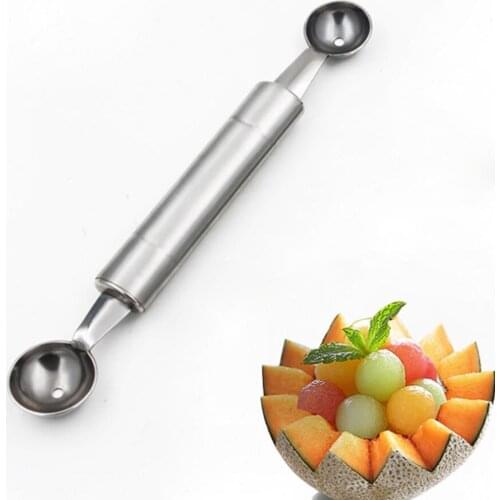 Double-Headed Multi-Purpose Stainless Steel Watermelon Digger Fruit Spoon Digging Ball Spoon Kitchen Accessories High Quality