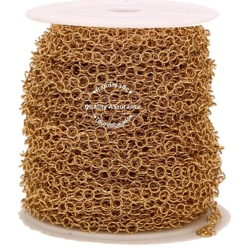 1M Stainless Steel Link Jump Rings for Jewelry Making Water-Resistant Meter Closed Ring Findings Repairs Accessories