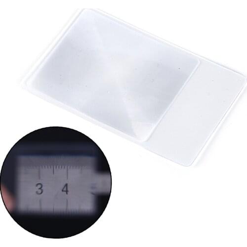 Hot 1pc Magnifying Glass Card Multi Tools Pocket Survival Outdoor Camping Travel Kits