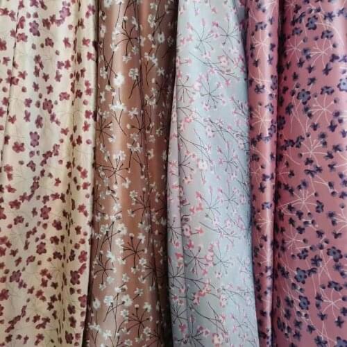 2021 Fashion Satin Fabric Glossy Decoration Polyester Tilda Floral Soft Poly Charmeuse