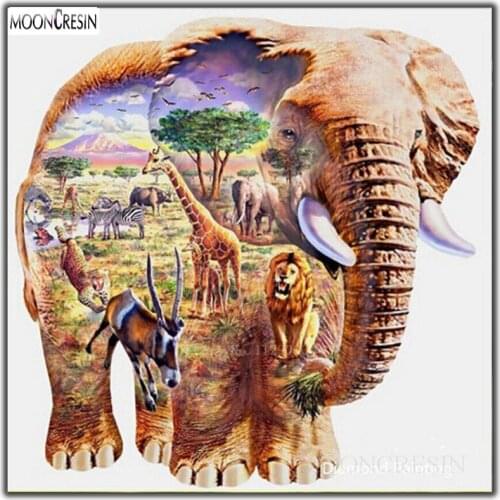 Elephant Diy Diamond Painting Animal world Full Square&Round Drill Embroidery Cross Stitch Rhinestones Diamond Mosaic Home Decor