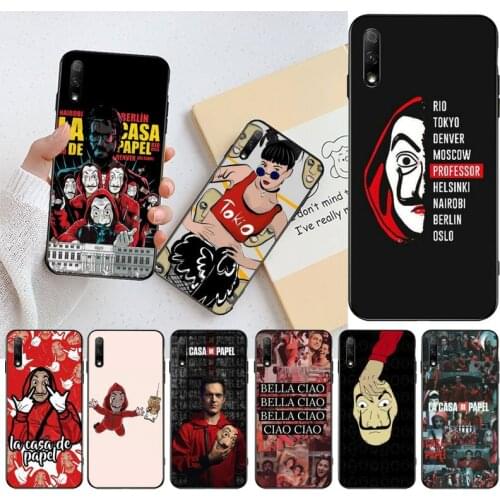 CUTEWANAN Spain TV La Casa de Papel party Phone Case Cover for Huawei Honor 30 20 10 9 8 8x 8c v30 Lite view pro