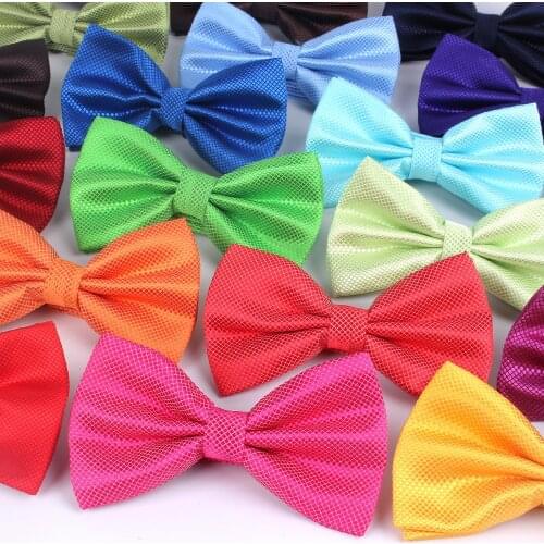 NEW Men Bow Tie Classic Shirts Bowtie For Men Bowknot Adult Solid Color Bow Ties Butterfly Cravats Ties For Wedding Bowties