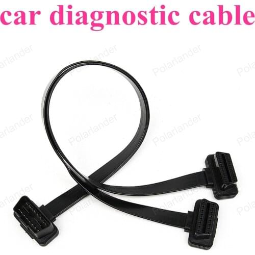 Hot sell Car Diagnostic Cables and Connectors Flat Male to Two Female OBD2 16Pin Y Extension cable