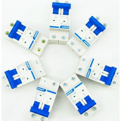 CHINT Mini Circuit Breaker NXB-63 2 Poles C type1A 2A 3A 4A 6A 10A 16A 20A 25A 32A 40A 50A 63A MCB C45 Circuit Breaker DZ47-63