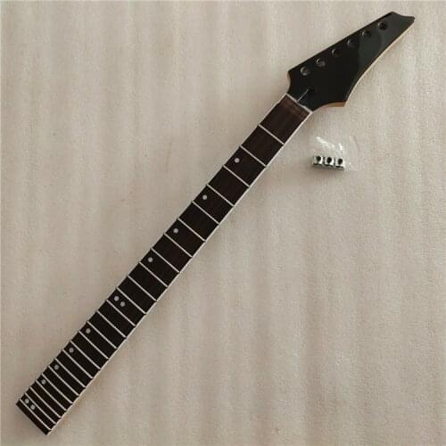 Maple 24 frets electric guitar neck part rosewood fingerboard locking nut guitar neck Replacement gloss