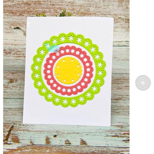 Lace Flower Edge Cutting Dies Metal Frame Stencil for DIY Scrapbooking Card Album Embossing Crafts Die Cut New Arrival 2021