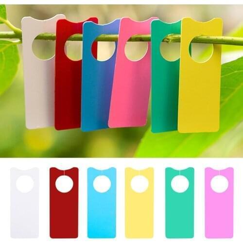 100Pcs Multifunction Plastic Plant Tags Garden Nursery Label Hanging Tree Markers Seedling Plant Fruit Trees Signs Prompt Card