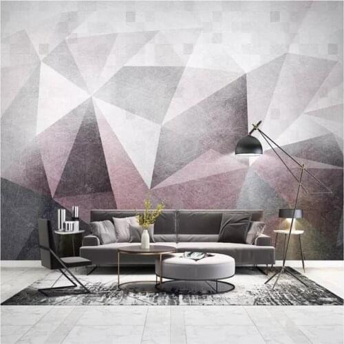 Custom Any Size Mural Wallpaper 3D Nordic Abstract Lines Geometric Modern Living Room TV Sofa Bedroom Background Wall Paper 3 D