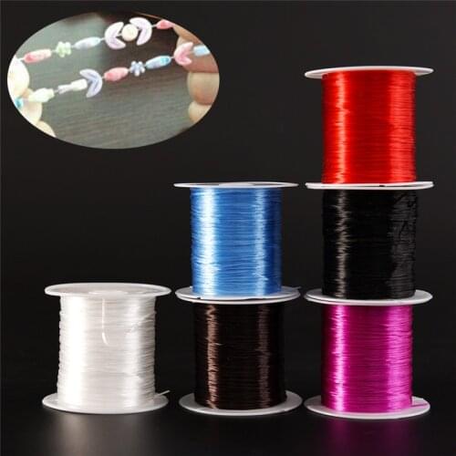 DIY Rubber Elastic Crystal Beading Cord Line Transparent Thread Jewelry Making String 1.0mm Round Roll DIY Jewelry Making