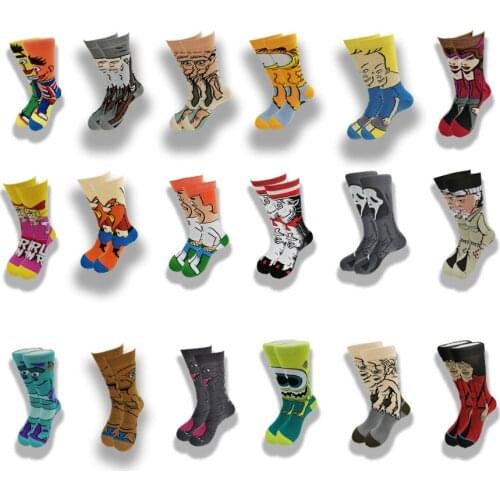 Good Quality Men And Women Cute Movie Cotton Socks Casual Hip Hop Creative Soft Comfortable Funny Novelty Dress Socks