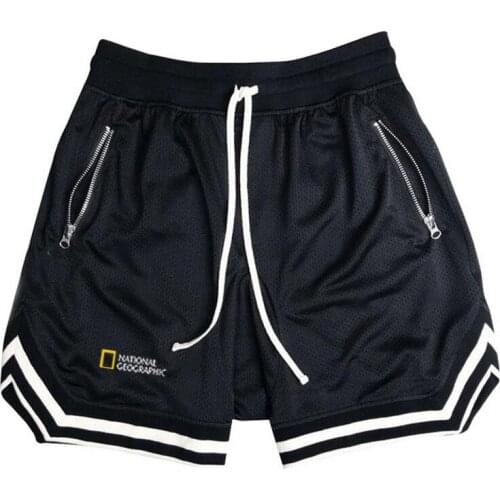 2021 New Mens National-GeographicPrinted Comfortable Survey Expedition Scholar Casual Shorts All-match Fashion Sports Clothing