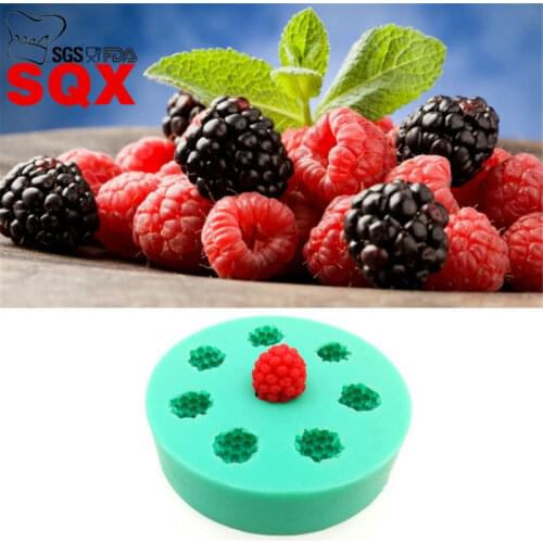 New Arrival 8 delicious mulberry Shape 3D Silicone Cake Mold Fondant Cake Tools For Cupcake SQ15326