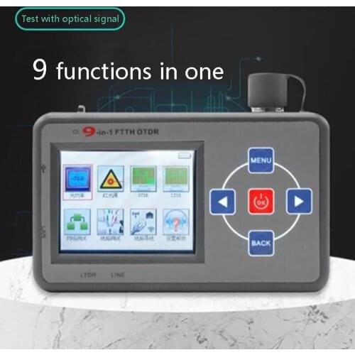 Optical fiber OTDR fault breakpoint detector optical time domain reflectometer optical cable tester nine in one