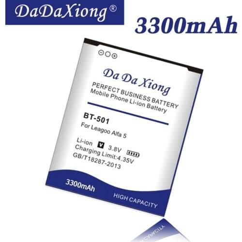 Original High Capacity 3300mAh BT-501 Battery For LEAGOO Alfa 5 Cell Phone Battery