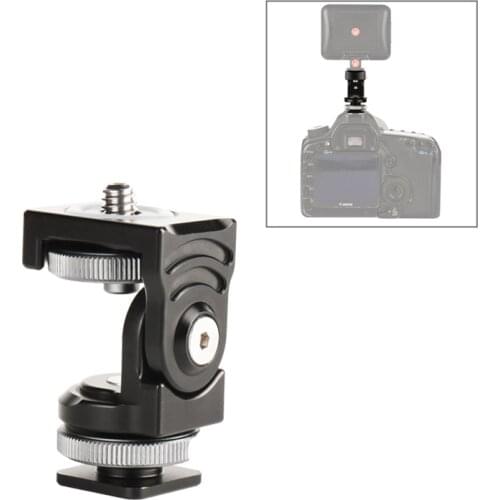 Panorama Damping 2-dimensional Hot Shoe Head Multi-functional Bracket for DLSR Camera Hotshoe Adapter