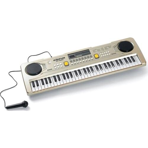 61 Keys Electronic Piano Keyboard Portable Kids Music Instrument Learning Keyboard with Microphone for Kids Early Education