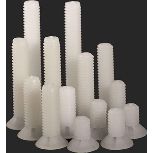 Pozidriv Countersunk Screws Pozi Bolts Withe M2.5 M3 M4 M5 M6 M8 Plastic