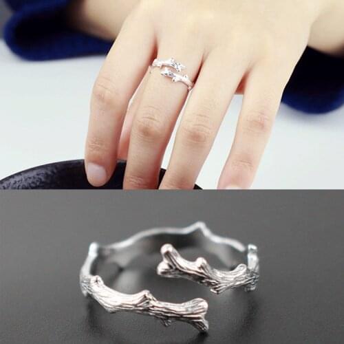 Luxury Brand Branch Rings For Women Wedding Statement Jewelry Valentines Gifts Lover Finger Ring aneis bague femme