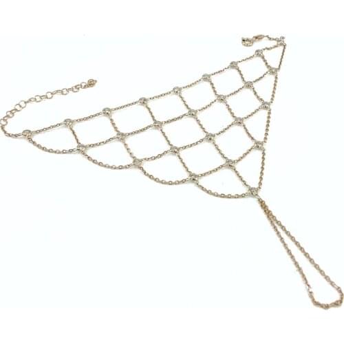 Lace Mesh Pattern Stone Silver Şahmeran Bracelet