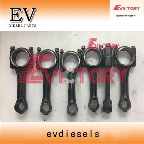 For Mitsubishi forklift engine rebuild S6S connecting rod con rod 6pcs