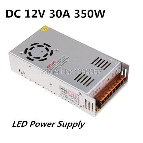 1PC AC 110V 220V to DC 12V 30A 350W Voltage Transformer Switch Power Supply for Led Strip & Led billboard