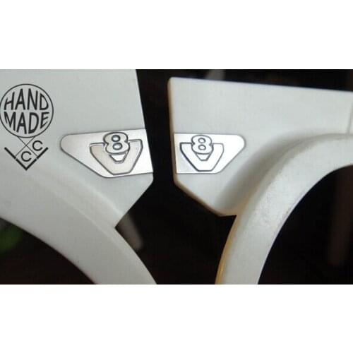 V8 logos and sca logo marks For Tamiya 1/14 scale Tractor Truck RC Trailer SCA Engineering R470 R620 MAN