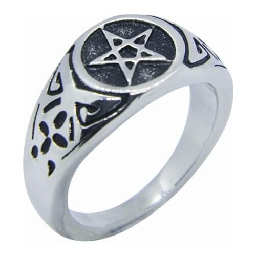 Magic Star 316L Stainless Steel Ring Personal Design Mini Star Ring Bad Ass Mens Jewelry Ladies Star Ring