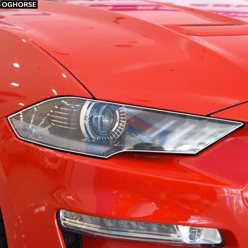 Car Headlight Protective Film Restoration Taillight Transparent TPU Decal Sticker For Ford Mustang 2015-Present Shelby GT500
