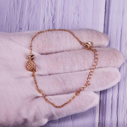 Gold-color Fruit Pineapple Pendant Necklaces For Women Fashion Jewelry Accessories Gift