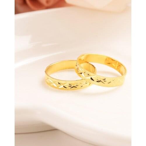 Gold vintage Couple Rings wedding bridal Engagement Ring for Men Women black rings Accessories men Cubic Zirconia party gifts