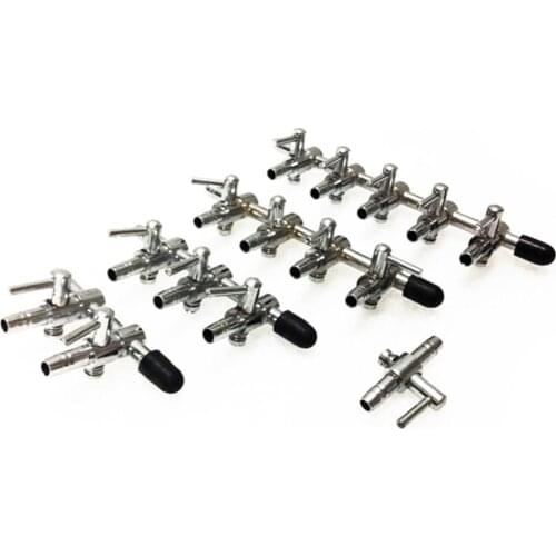 1 Pc 1 2 3 4 5 Ways Aquarium Air Flow Distributor Splitter Control Pump Valve Stainless Steel Oxygen Pipe Fittings Supplies