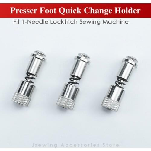 1 PCS Presser Foot Quick Change Screw Device Fit Industrial Lockstich Sewing Machine Parts Instant Clamp Spring Easy Feet Holder