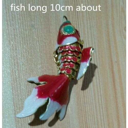 10pcs 10cm Lifelike Swing Enamel Goldfish Jewelry Making Supplies Charms Large Fish DIY Necklace Keychain Pendant