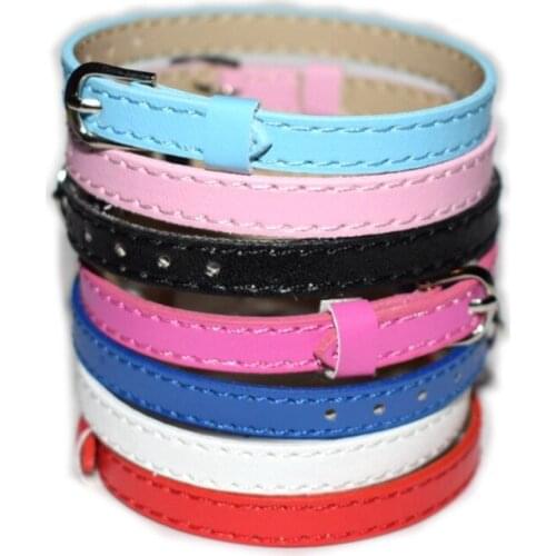 10PCS 8mm Copy Leather Charms PU Bracelets Fit Slide Charms Slide Letters DIY Jewelry Accessories