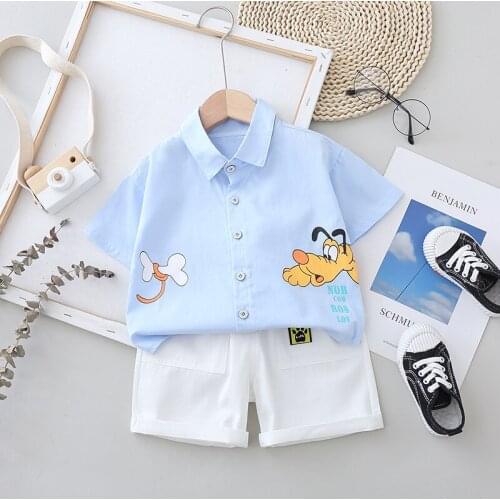 2021 Summer Fashion Baby Boys Clothing Children Toddler Girls Clothes Infant Cartoon T Shirt+Shorts 2pc/Sets Kids Casual Outfits