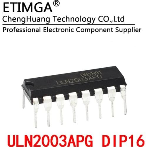 5PCS/LOT ULN2003APG DIP-16 Darlington Transistor High Current Driver Chip