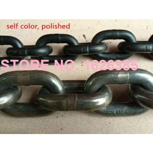 7.1MM---11MM, 3M---7M, G80 lifting alloy chain hoist high tensile Manganese steel industrial chain hook