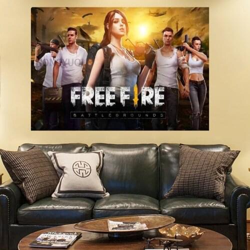 Anime Poster Garena-Free Fire -Anime Canvas Poster Bedroom Decor Sports Landscape Office Room Decor Gift