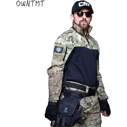 Army Clothing Tactical Combat Shirt Military Hiking T-Shirt Tatico Tops Airsoft Multicam Camouflage Hunting Fishing Clothing Men