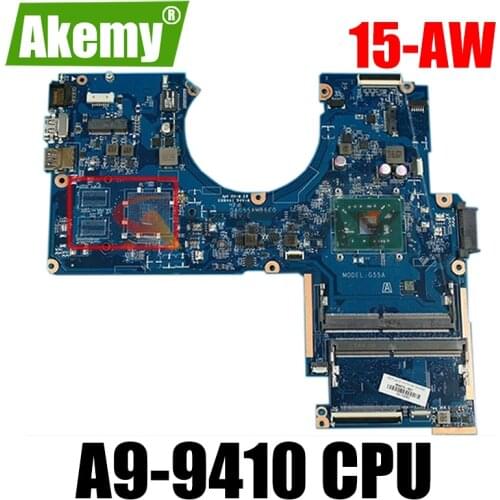 For HP Pavilion 15-AW 15-AW007CY G55A Laptop Motherboard DAG55AMB6E0 856270-601 856270-501 With A9-9410 CPU 100% Fully Tested