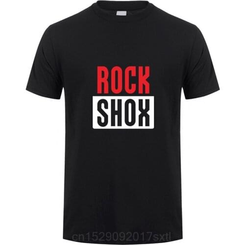 Rockshox Rock Shox T Shirt Tops New Fashion Short Sleeve Moutain MTB Biker Bicycler T-shirts Tees