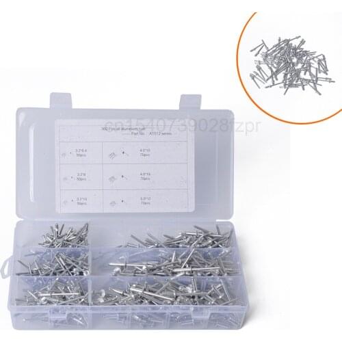 Hot Sale - 360 Aluminum Pop Rivets of 6 Specifications, Round Head Semi Blind Rivets