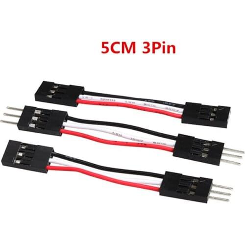 50pcs/lot 3pin 5cm Dupont Line Male to Male or Female to Male or Female to Female Dupont Cable for DIY KIT