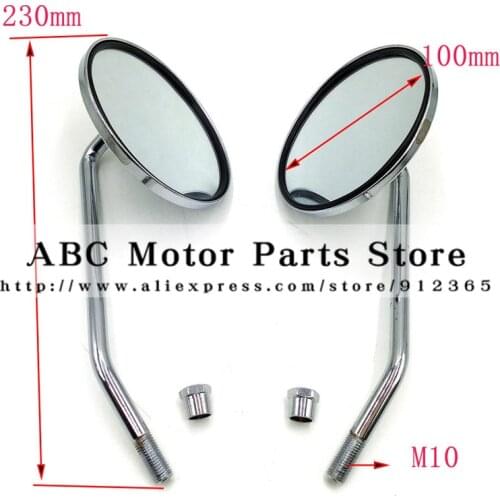 Chrome M10&M8 universal motorbike side mirrors motorcycle rearview mirror moto FOR Aprilia Bmw Buell Ducati YAMAHA Tirumph KTM