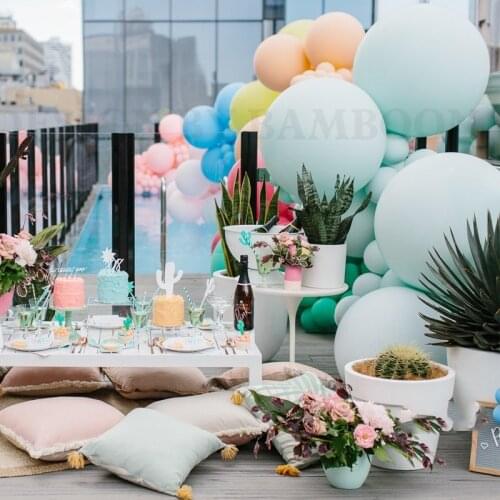 New 18inch 5pcs candy Macaron Latex balloons Helium Balloon Party Wedding decor Birthday supplies kids Toys Globos Good Quality