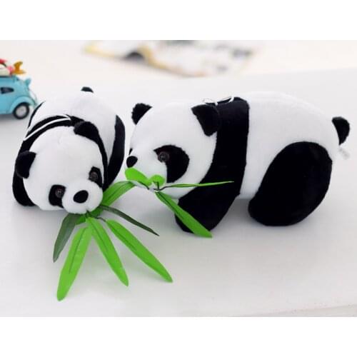 10cm Stuffed Animal Simulation Panda Plush Toys For Children Education Home Decoration Decent Bed Toy