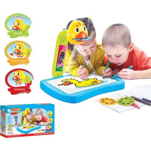 Kids Drawing Learning Projector Educational Painting Toy Christmas Gift Cultivate Childrens Intelligence Thinking Skills